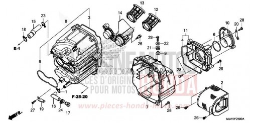 AIR CLEANER CB500FAH de 2017